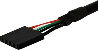 Kabllo USB panel-mount StarTech 0.3m, USB-A F/F, header Pllakë amë 5-pin, e zezë