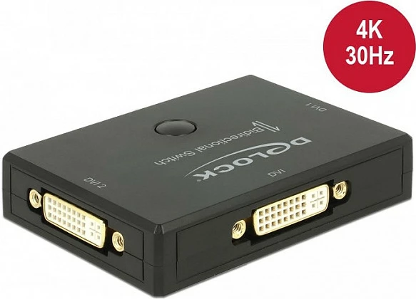 Switch DVI DeLOCK bidireksional manual, 4K 30Hz, i zi