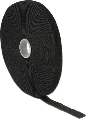 Shirit lidhës kabllosh DeLOCK 18712, 10 m, 13 mm, i zi