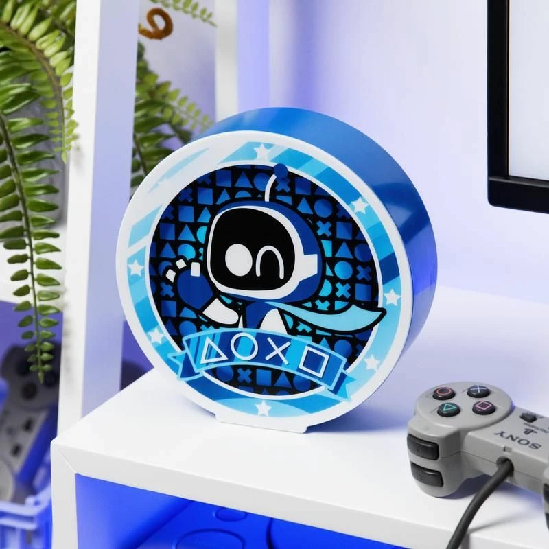 Lampë Paladone Astro Bot Box Light 16 cm, blu/bardhë