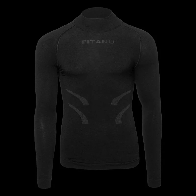 Bluzë termoaktive për meshkuj Fitanu, e zezë