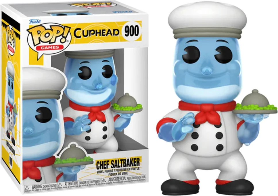 Figurinë koleksionuese vinyl Funko POP! Games Cuphead Chef Saltbaker me Chase