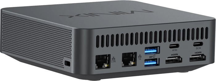Mini kompjuter Minix N512i5, Intel Core i5-12600H, 16GB RAM DDR5, 1TB NVMe SSD, Windows 11 Pro, gri, set me VESA/HDMI/adapter