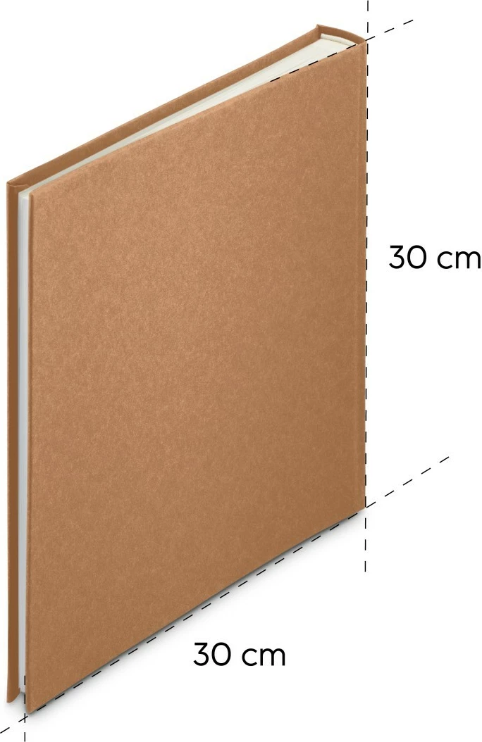Album fotografish Hama Jumbo 30x30, letër kraft, Kafe