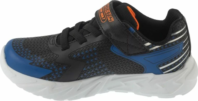 Atlete fëmijësh Skechers S-Lights Flex-Glow Bolt 400138L-BKBL, të zeza