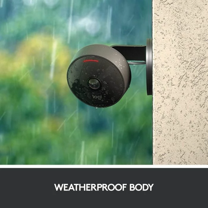 Kamerë sigurie Logitech Circle View 961-000490 Full HD, 180° kënd shikimi, me kabllo, Apple HomeKit, e zezë