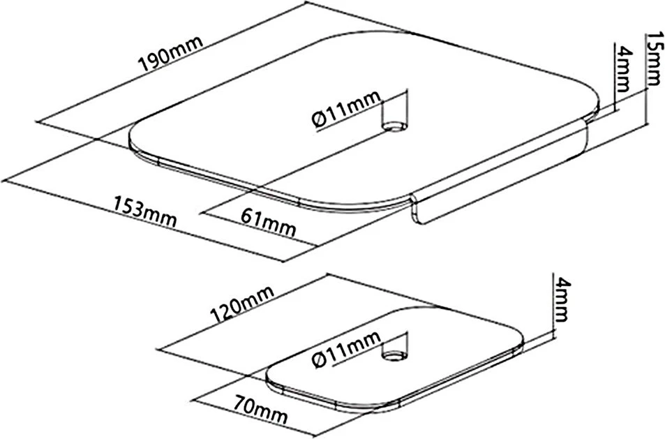 Komplet montimi tavoline për mbajtëse monitori Maclean MC-929, i zi
