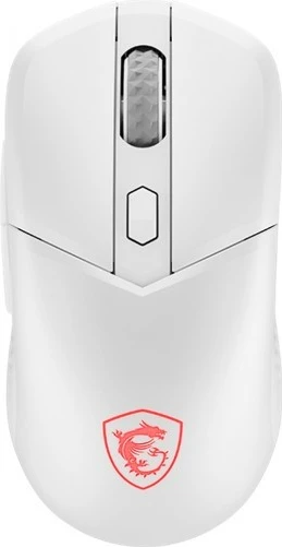 Maus MSI Versa 300 Wireless, 8000 DPI, 2.4 GHz/Bluetooth/USB, 6 butona, 60 g, RGB, e bardhë