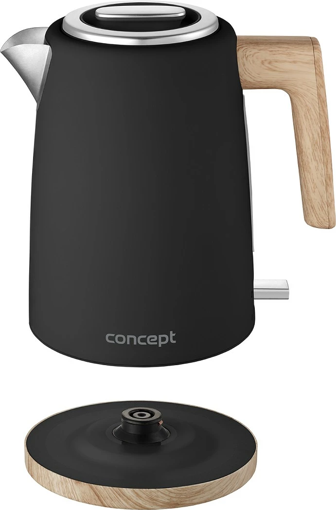 Zierës uji elektrik Concept RK3316 1.7 L 2200 W i zi/imitim druri