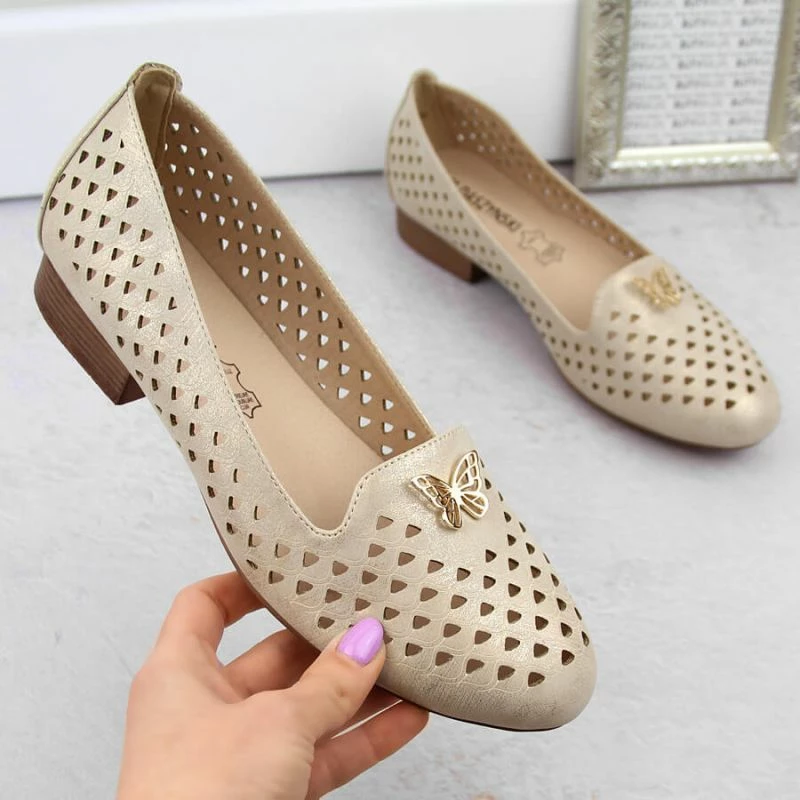 Këpucë për femra M.Daszyński, të arta