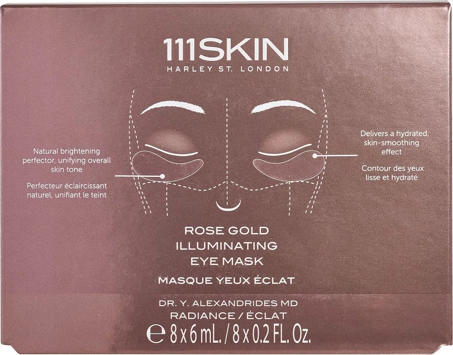 Maskë për sy 111Skin Rose Gold Illuminating për femra 8x6ml