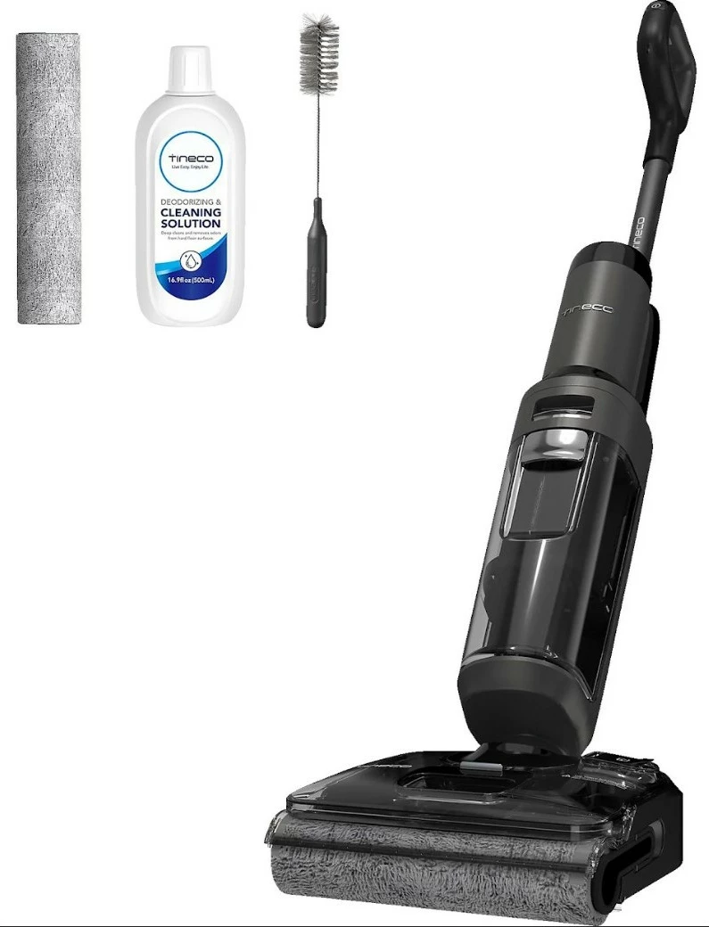 Fshesë pa kabllo Tineco Floor One S6 Stretch, pastrim i thatë dhe i lagësht, 40 min, 20000 Pa, zi/gri