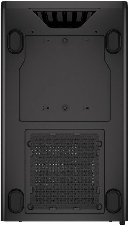 Kasë Krux Helio KRXD011 Mini Tower microATX/Mini-ITX, USB-A 3.0 + USB-C, panel anësor xham i temperuar, e zezë me dru