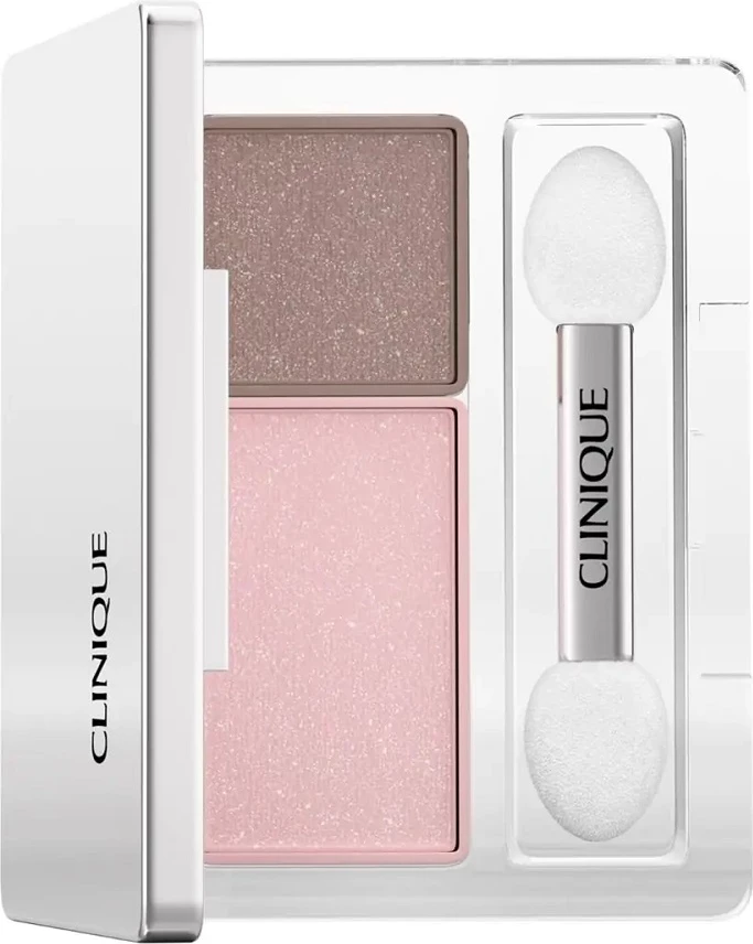 Hije për sy Clinique All About Shadow Duo për femra Strawberry Fudge, dy nuanca