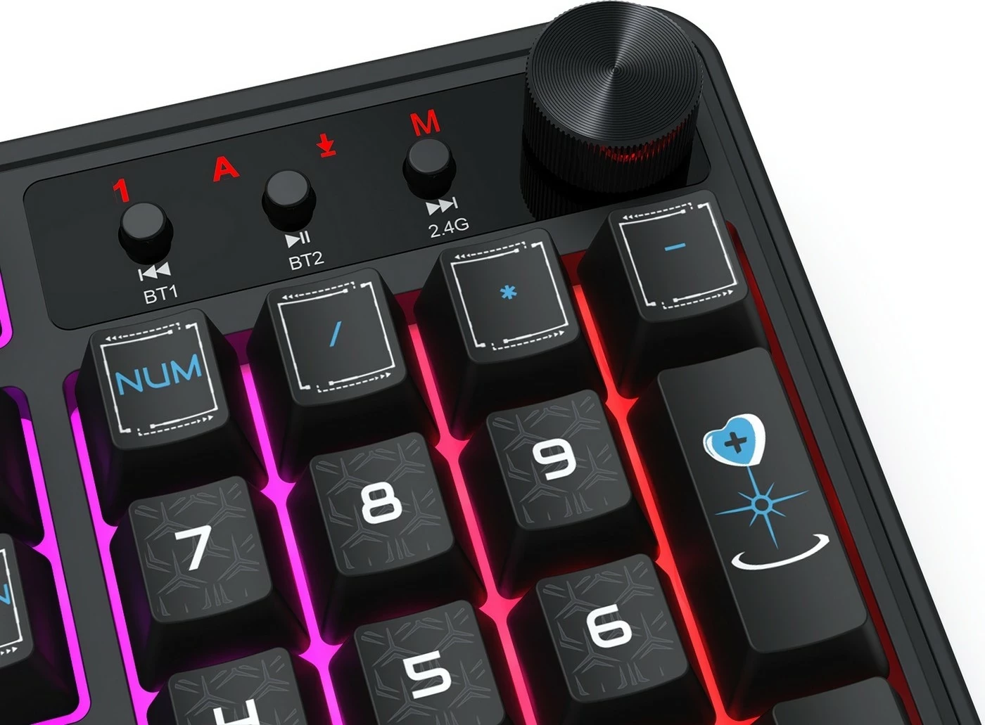 Tastierë Redragon Volcano K526BB-WL, RGB, wireless, full-size, e zezë