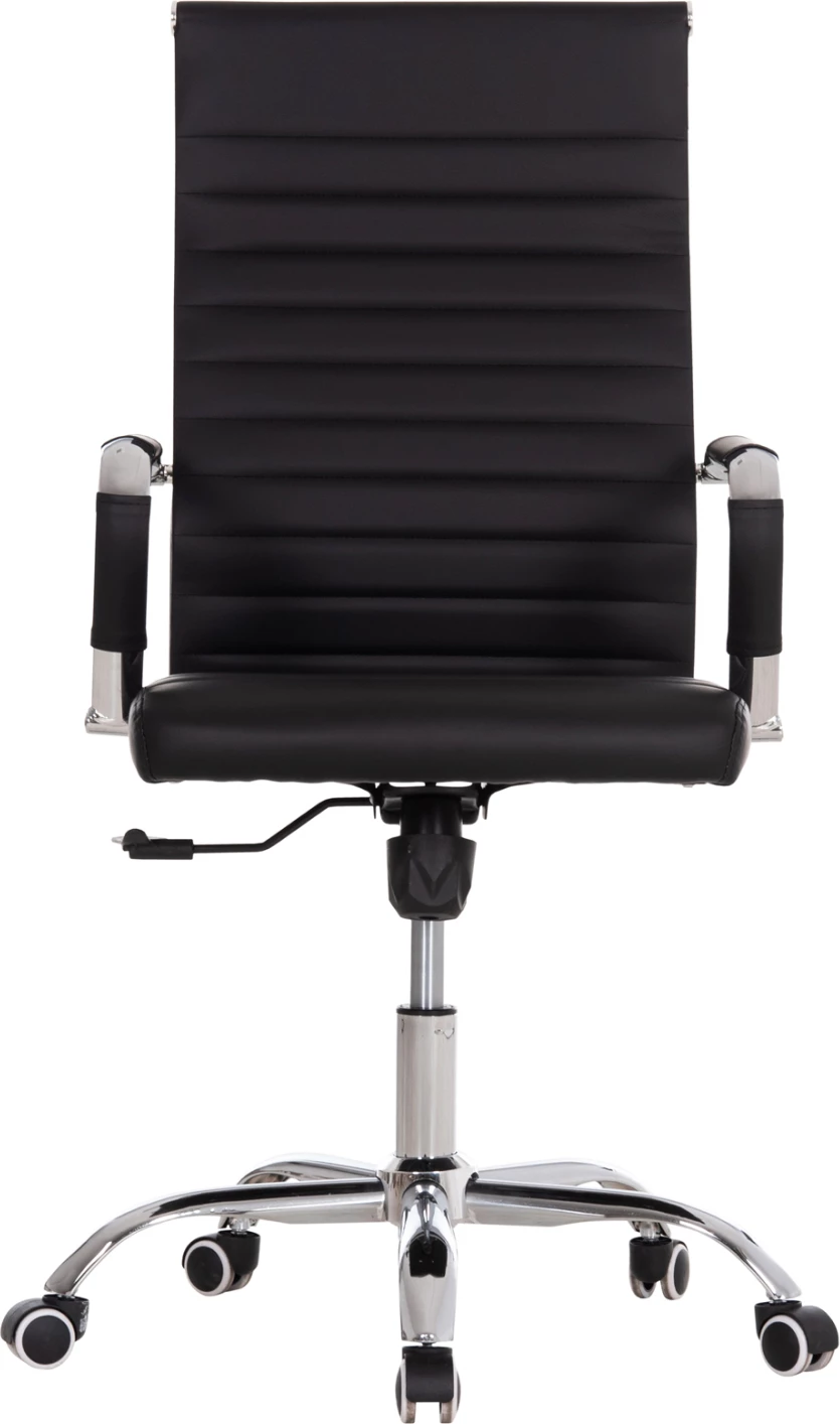 Karrige menaxheri për zyre BOSS FH1059.31, ngjyrë e zezë, PU-metal krom, 54x57x110H cm.