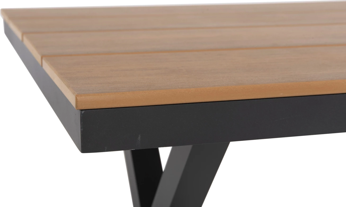 Tavolinë drejtkëndore alumini, ngjyrë antracit, FH6037.01, 150x89.5x73H