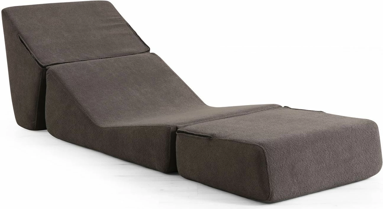 Krevat-karrige një vendëshe, ngjyrë gri e ngrohtë, Atelier del Sofa, Origami Convertable