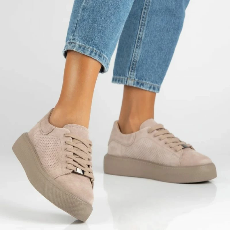 Atlete lëkure për femra Filippo DP7502/26, bezhë