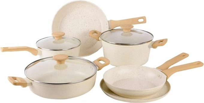 Set tenxhere alumini Westinghouse WCCS205909A, 9 copë, bezhë
