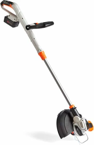 Trimer bari pa kabllo VONHAUS 3500229 40V, diametër prerje 300 mm, shtyllë teleskopike 96.5–131.5 cm, me karikues, gri/portokalli