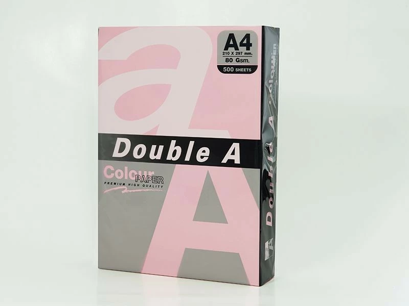 Double A Leter Me Ngjyre A4 80Gr Pink 25Fl