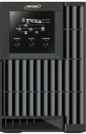 UPS Infosec E4 Value 1000, 1 kVA, 3 dalje AC, LED, 9Ah, E zezë
