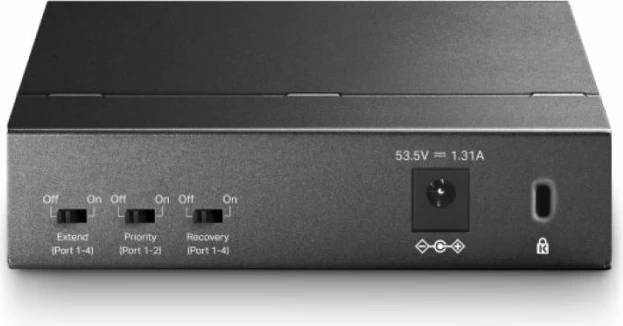 Switch TP-LINK TL-SF1005P 5-port 10/100Mbps me 4-Port PoE+ 67W, i zi