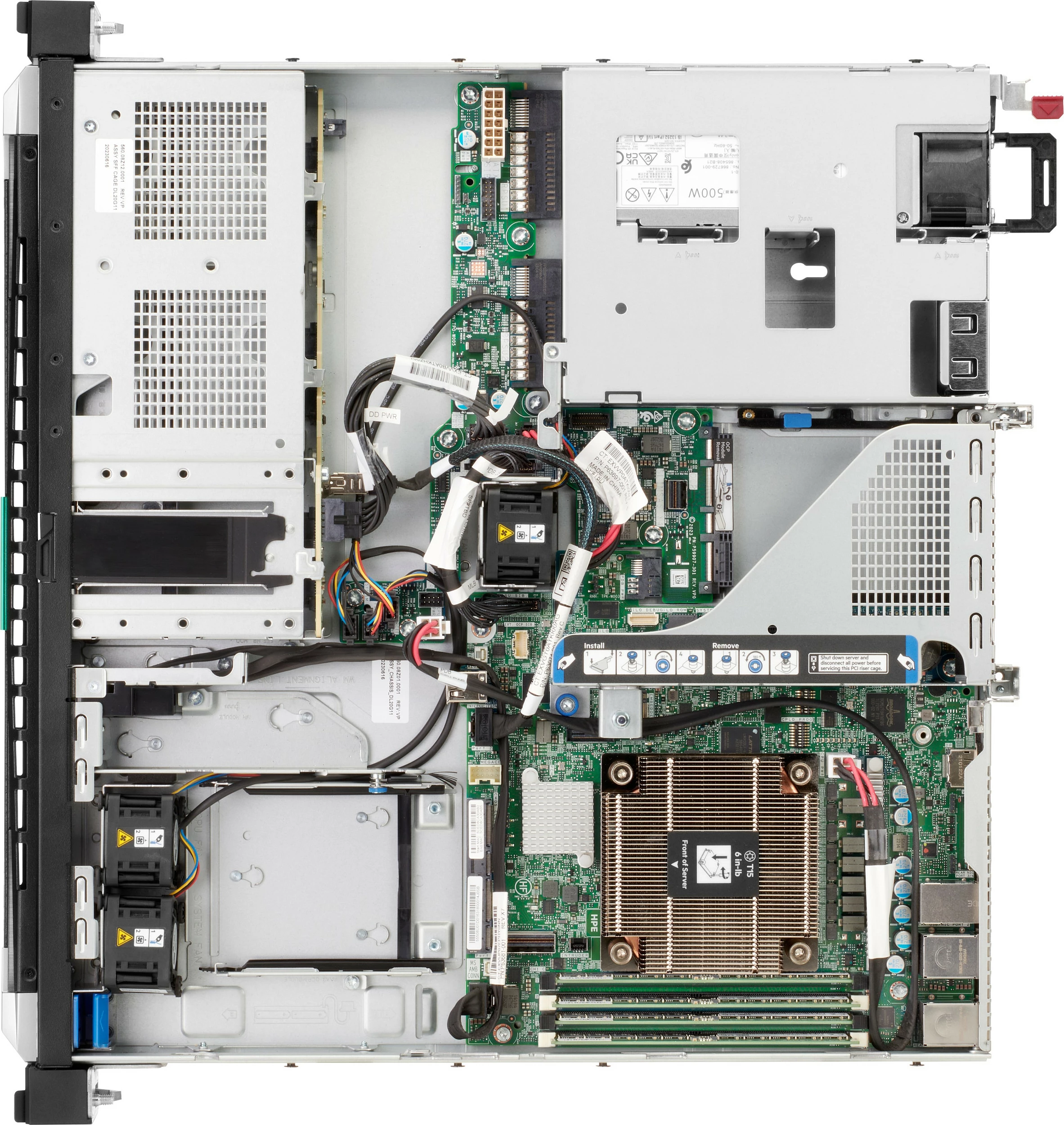 Server HPE ProLiant DL20 Gen11, Xeon E-2436 2.9GHz, 32GB DDR5, 2x480GB SATA SSD, 1U, argjend/zi