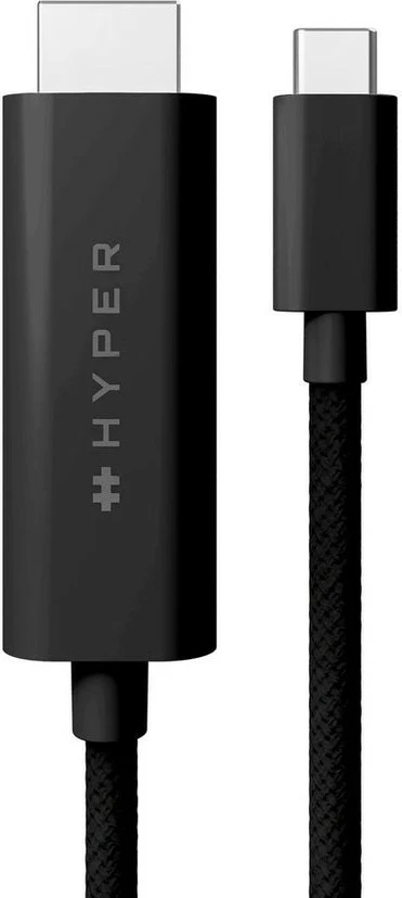 Kabllo USB-C në HDMI Targus Hyper 4K, 2.5m, e zezë