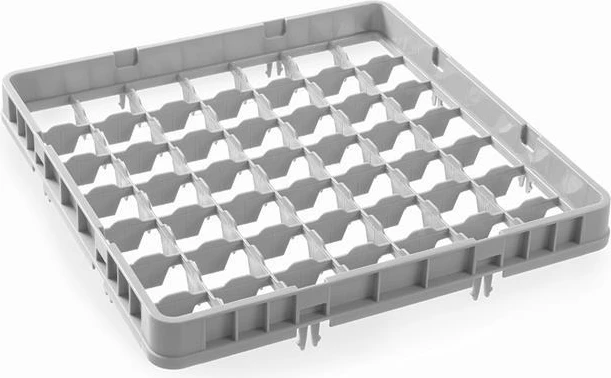 zgjatues gjysmë-drop për shporta gotash, Amerbox, 49 ndarje tipi 2, max diametër gotash 60 mm, gri