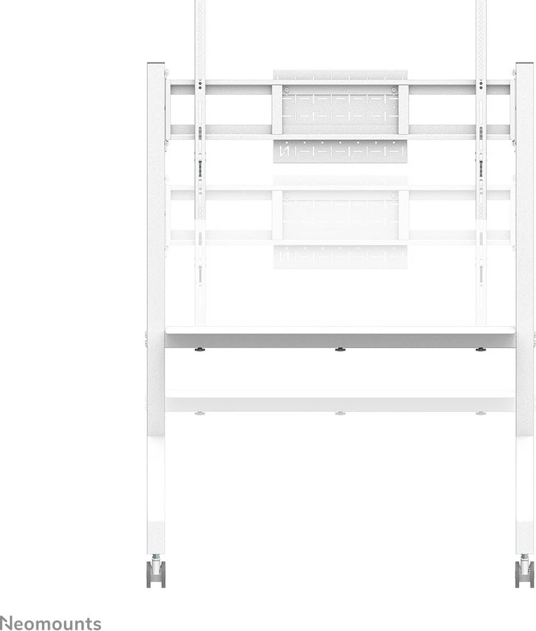 Karrocë multimediale Neomounts FL50-525WH1, për TV 55-86", çelik, e bardhë, rregullim lartësie