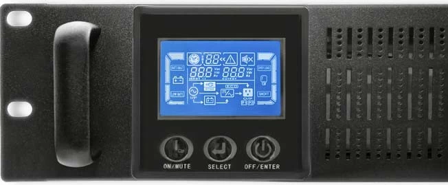 UPS rack Qoltec 3kVA 2400W me LCD, i zi