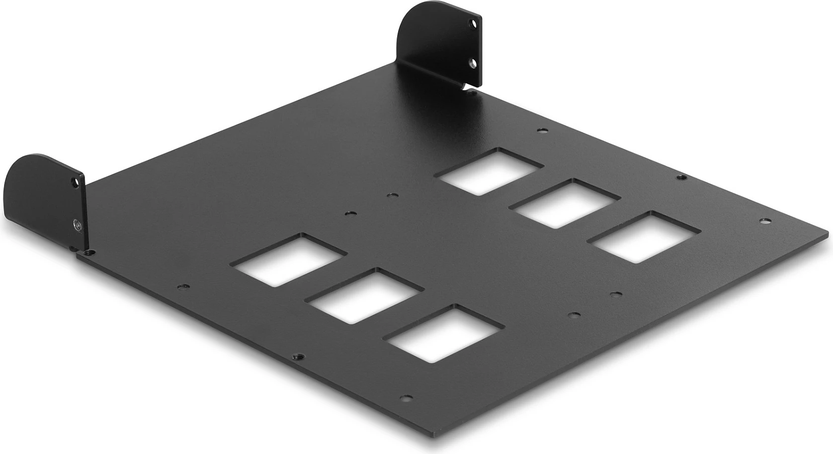 Kornizë montimi DeLOCK 5.25", për 2x Mobile Rack 47011/47005, metal, e zezë