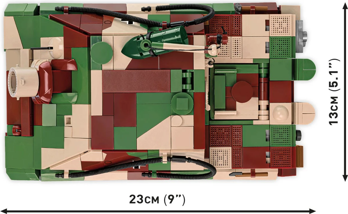 Set blloqe Cobi Klocki 38cm Sturmmörser Sturmtiger, 1100 pjesë, Kamuflazh