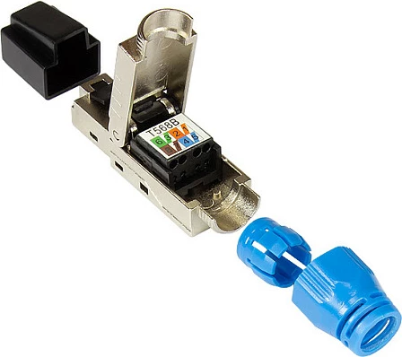 Konektor RJ-45 GoodConnections Alcasa GC-N0149, Cat8.1, i anuar, S/UTP (STP), argjendtë
