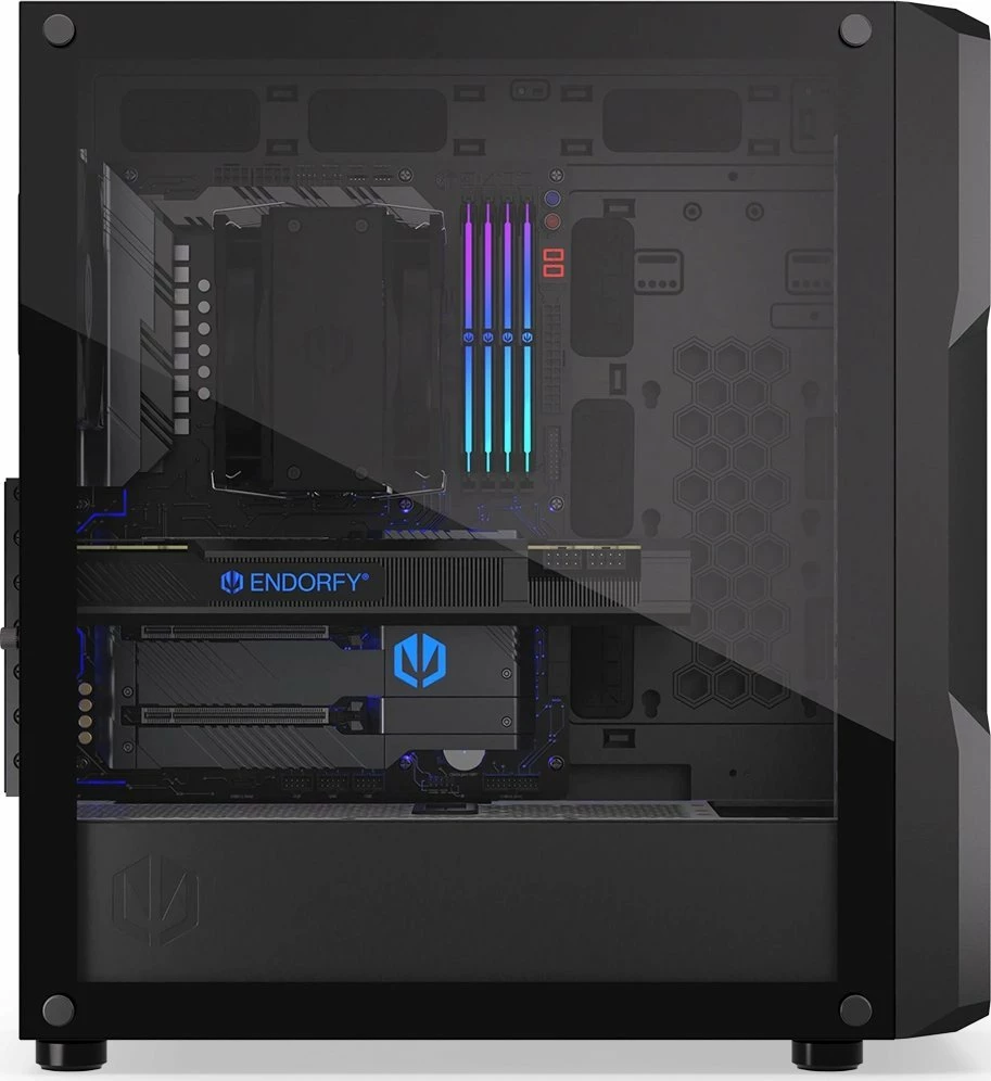 Kasë Endorfy Regnum 400 Air EY2A008 Midi Tower ATX, 2x 2.5\" + 2x 3.5\", 2x USB 3.0, pa furnizues rryme, e zezë