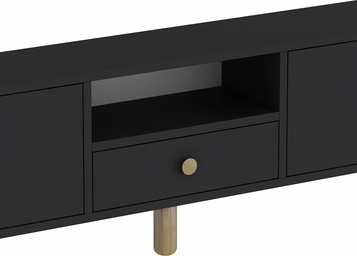 Komodë TV Skye Decor, anthracite, sapphire oak, 1310-DROP-1