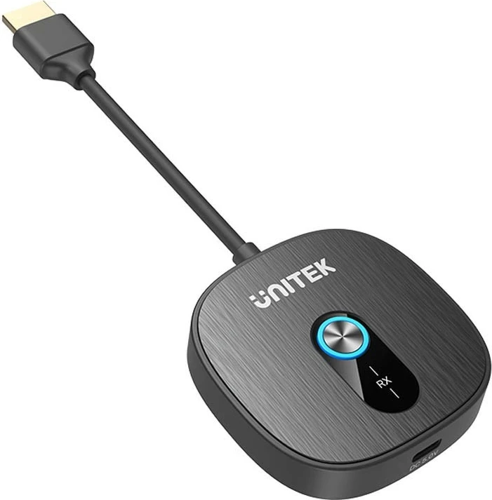 Marrës HDMI wireless Unitek V1711A, FullHD 1080p 60Hz, i zi