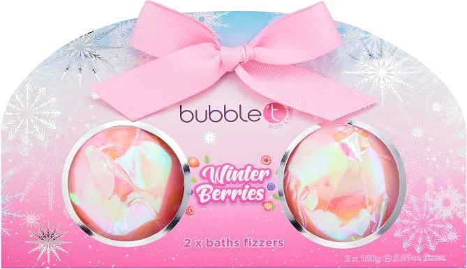 Bubble T Winter Bberries Bath Bomb Duo 2x150g