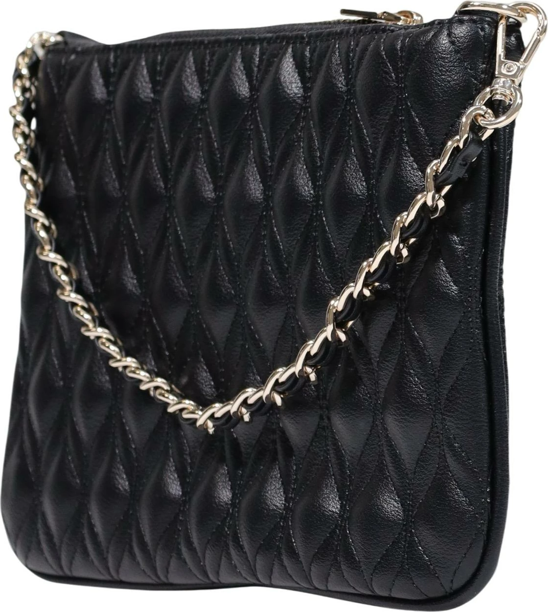 Çantë dore Guess Maxine Quilted Flat PW7577 P6322 për femra, e zezë