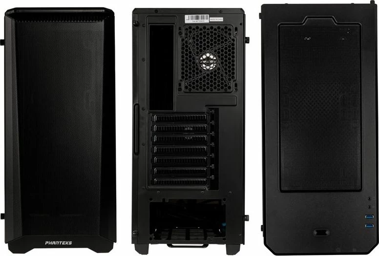 Kasë Phanteks Eclipse P400A DRGB Midi Tower ATX/E-ATX, 3x120mm RGB, xham i temperuar, e zezë