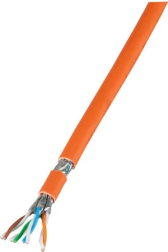 Kabllo rrjeti EFB Elektronik MK7101.1-CPR, Cat7 S/FTP, 1 m, portokalli