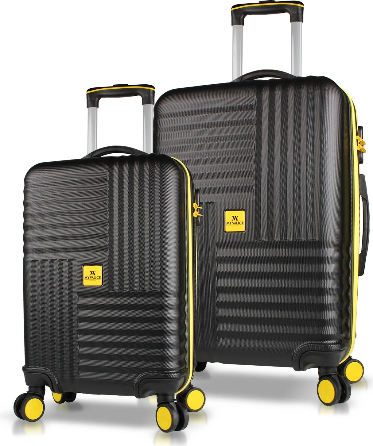 Set valixhesh (2 copë), Zoozie Bags, 8180, ngjyrë e zezë