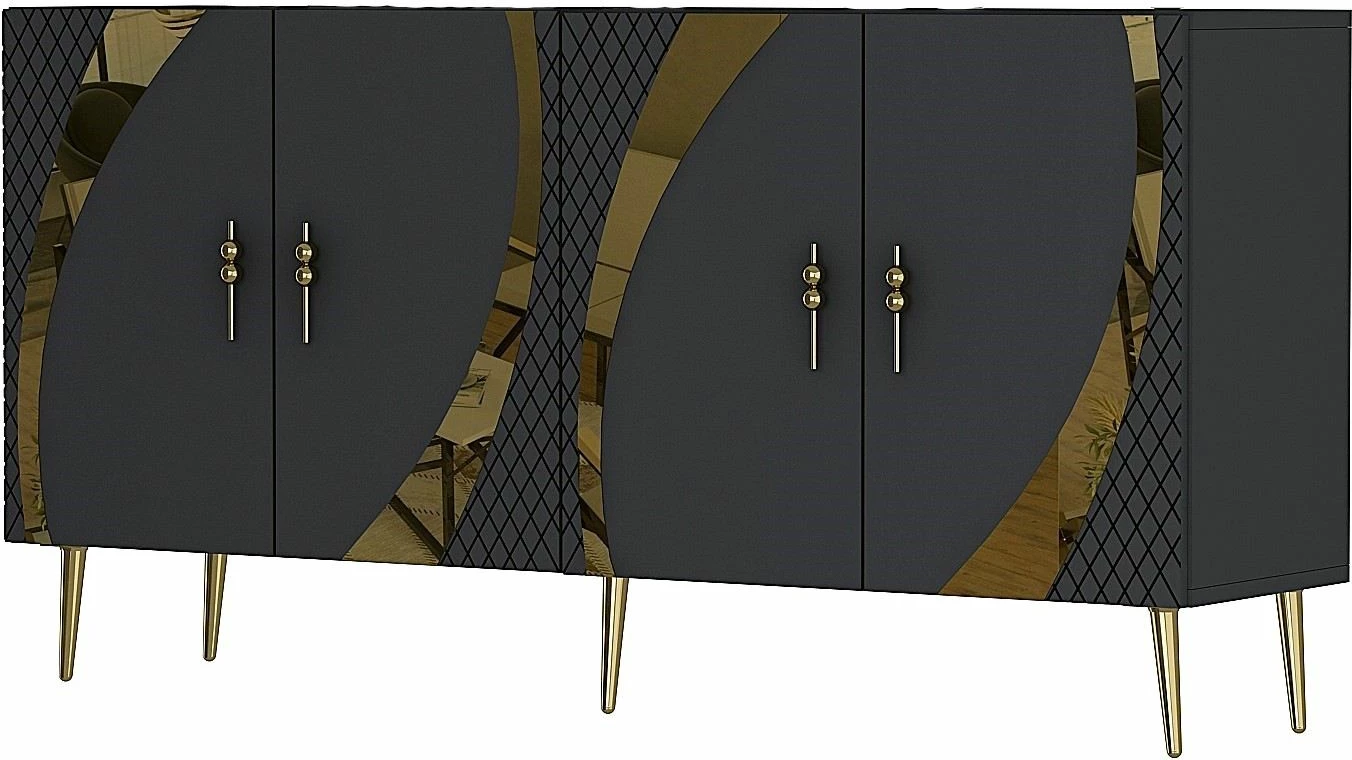 Konsol Skye Decor, anthracite dhe ari, KB150