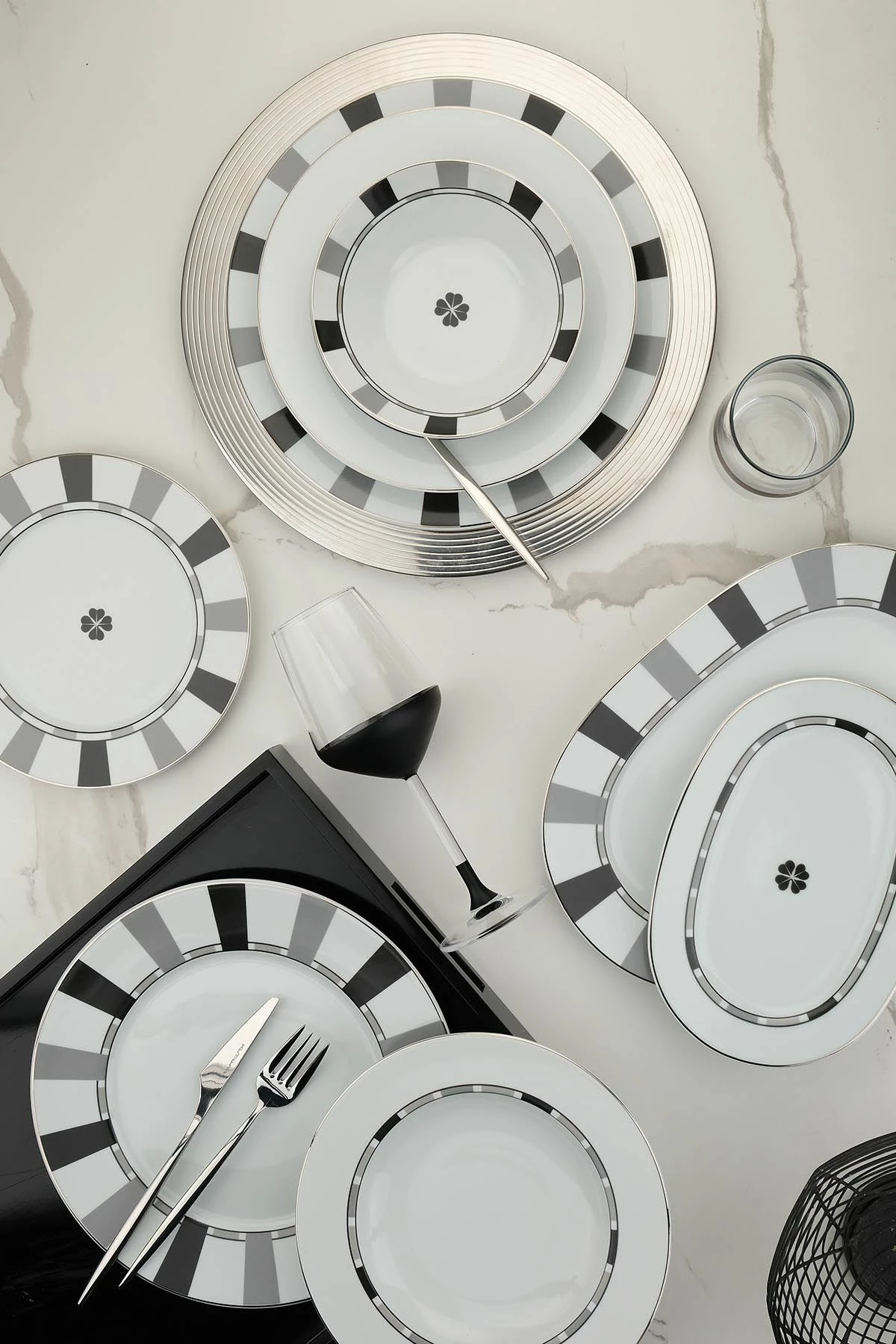 Set enësh për drekë, 27 copë, Hermia Concept, LB27YT43012688