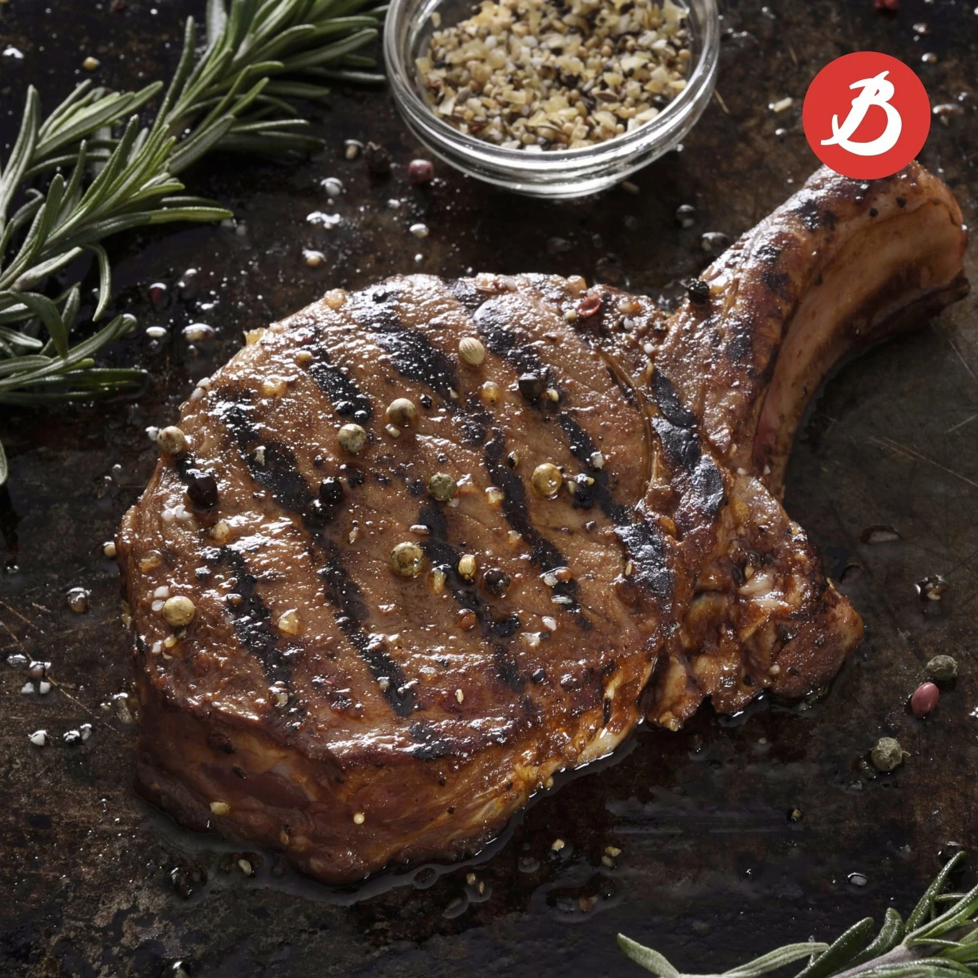 Tigan grill de Buyer Mineral B 38x26 cm, gri