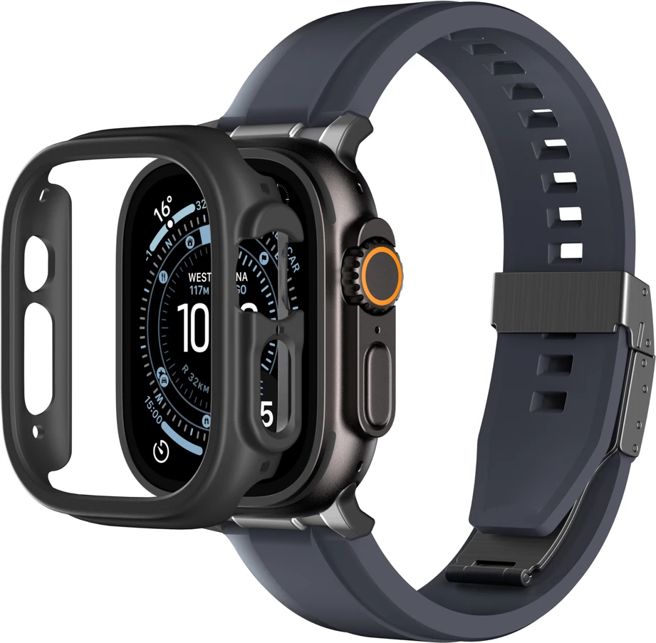Mbështjellës mbrojtës për Smartwatch, AmazingThing, Minimal Case, për Apple Watch Ultra 3 49 mm, i zi