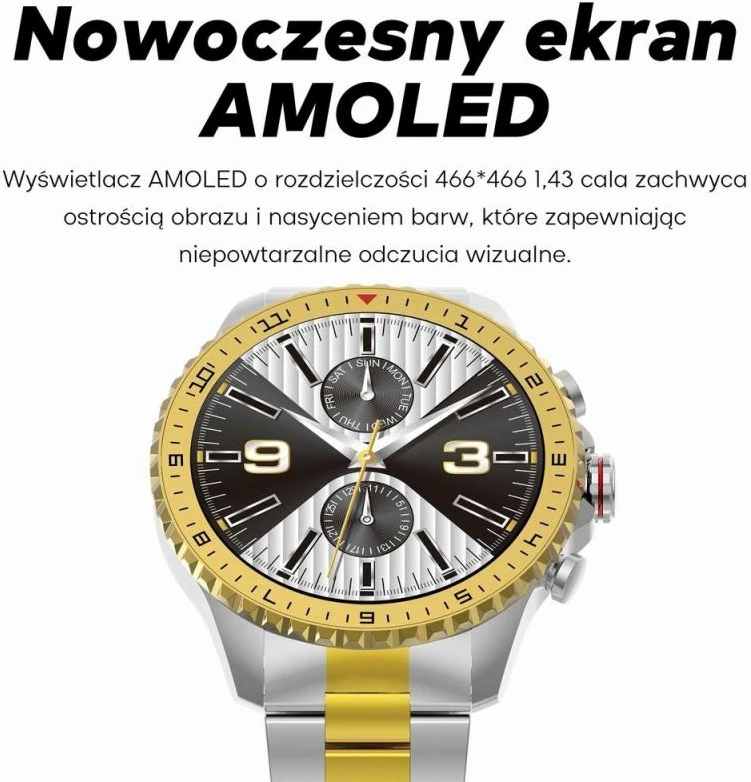 Smartwatch për meshkuj Gravity, e zezë