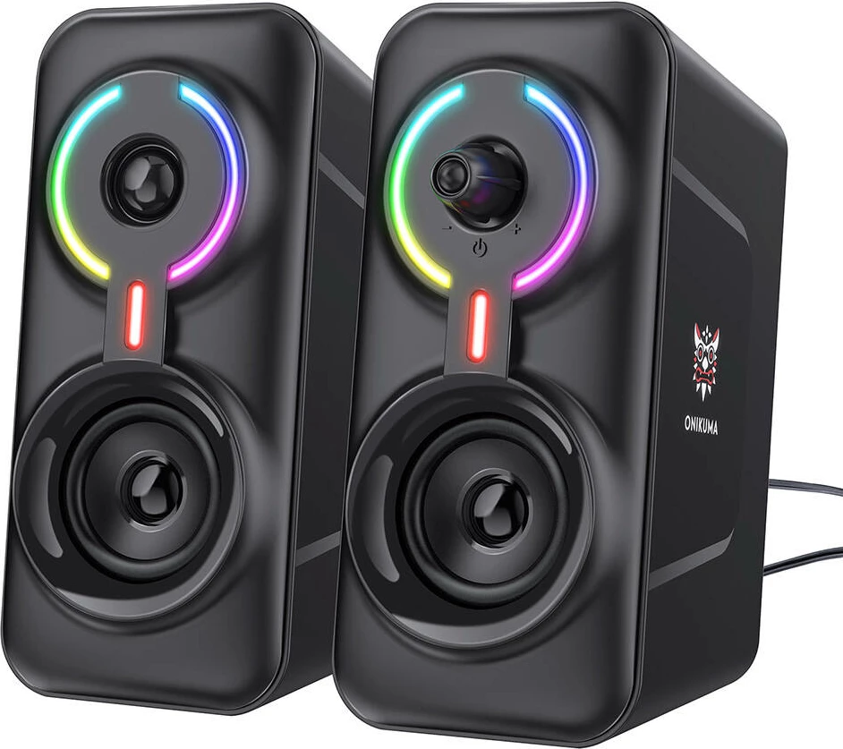 Altoparlantë ONIKUMA L6 gaming me Bluetooth 5.0, RGB, 10W, të zinj